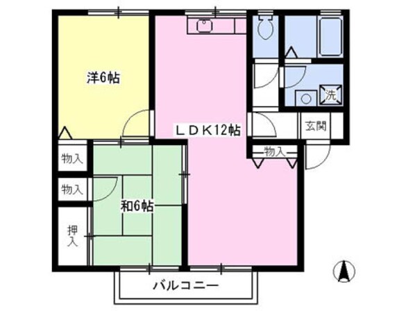 セントラル栗原Ⅰの物件間取画像